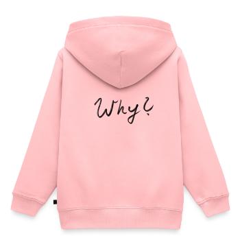 Why wieso warum - Kinder Premium Organic Hoodie - Rosa - Hinten - AI Model Kid Female (0cm)