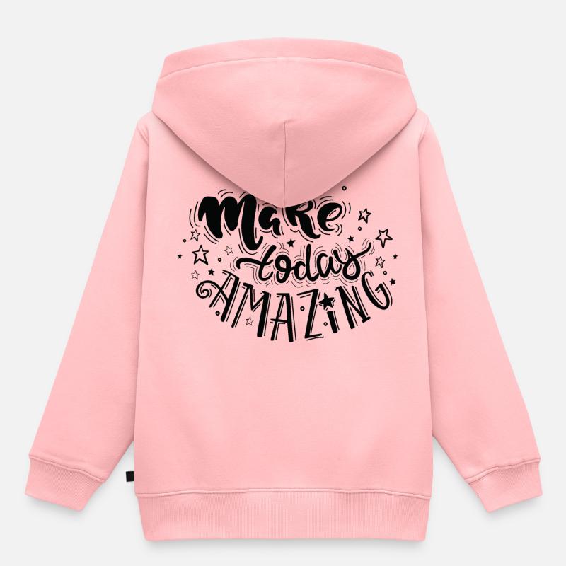 Rendre aujourd'hui incroyable - Sweat Premium à capuche enfant bio - rose