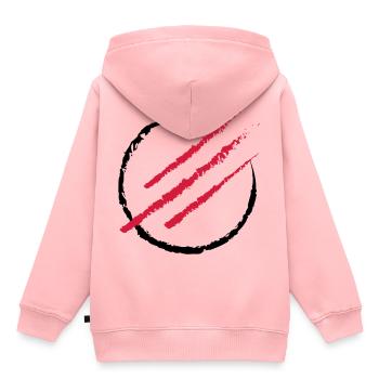 Scratch the Circle - Kinder Premium Organic Hoodie - Rosa - Hinten - AI Model Kid Female (0cm)