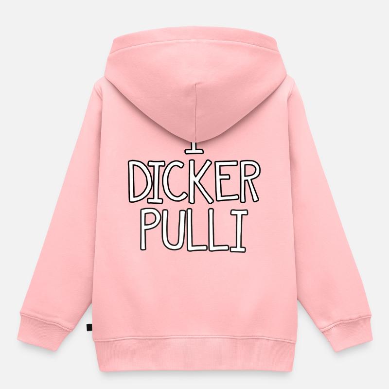 1 DICKER PULLI - Kinder Premium Organic Hoodie - Rosa