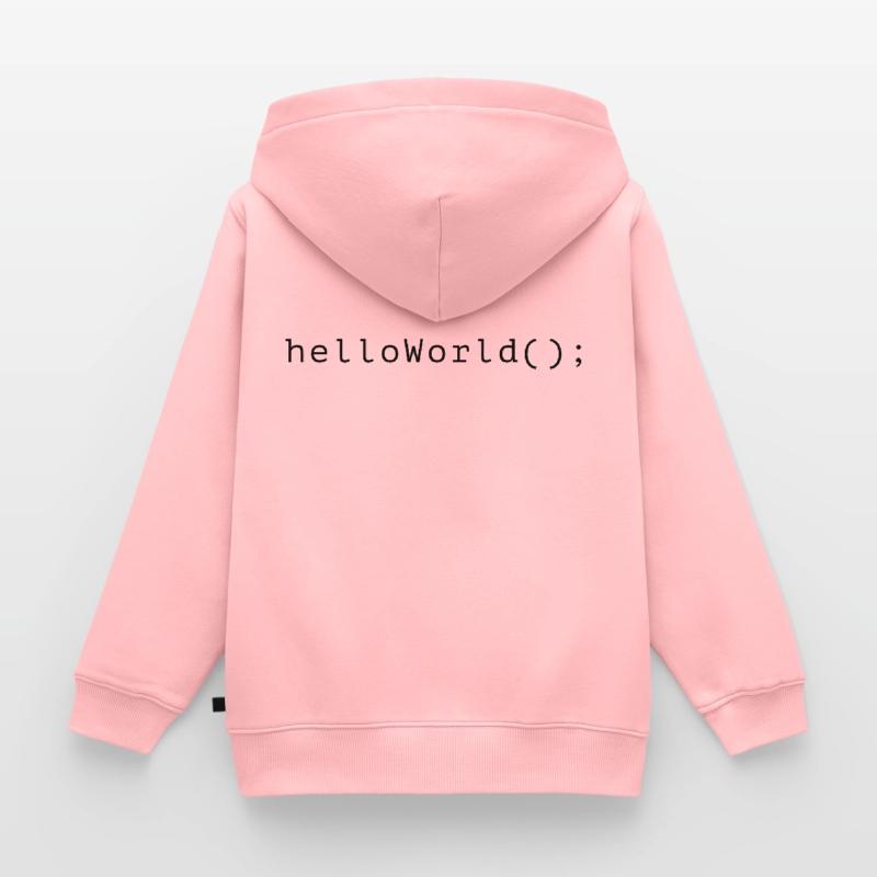 HelloWorld Program Code Coding Informatik Kids Premium Organic Hoodie