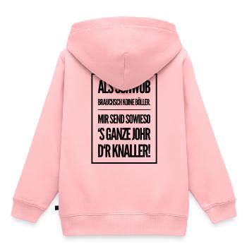 Ländle Schwaben Schwabe Schwabenland Geschenkidee - Kinder Premium Organic Hoodie - Rosa - Hinten - AI Model Kid Female (0cm)