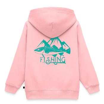 Fishing fishing fish - Kids Premium Organic Hoodie - rose - Back - AI Model Kid Female (0cm)