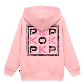 K-POP - Corée Pop - Sweat Premium à capuche enfant bio - rose - Dos - AI Model Kid Female (0cm)