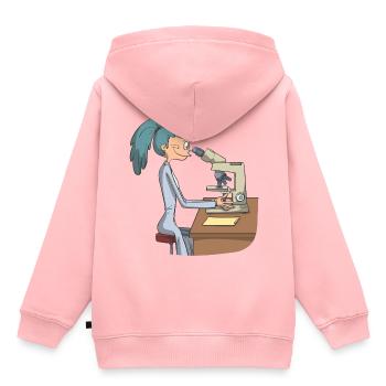 Biomedizinisch Wissenschaft Mikroskop - Kinder Premium Organic Hoodie - Rosa - Hinten - AI Model Kid Female (0cm)