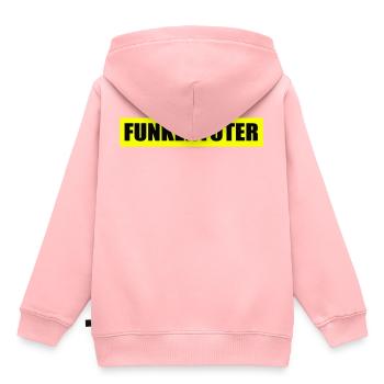 Funkentöter - Feuerwehr - Ehrenamt - Freiwillig - Kinder Premium Organic Hoodie - Rosa - Hinten - AI Model Kid Female (0cm)
