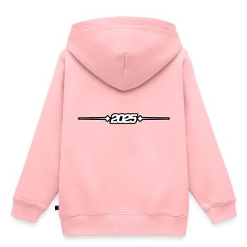 2025 Dash Symbol - Kids Premium Organic Hoodie - rose - Back - AI Model Kid Female (0cm)