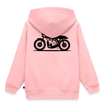moto - Sweat Premium à capuche enfant bio - rose - Dos - AI Model Kid Female (0cm)