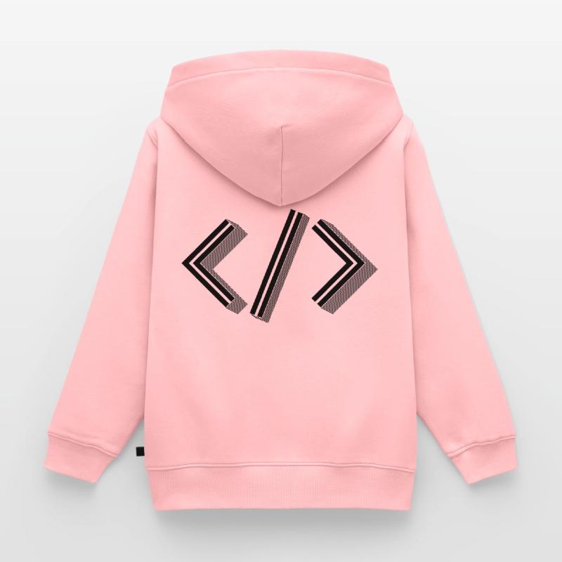 Retro Bracket's - Full Stack Developer HTML XML Kinder Premium Organic Hoodie