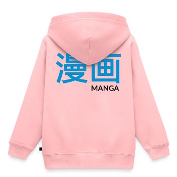 MANGA - Sweat Premium à capuche enfant bio - rose - Dos - AI Model Kid Female (0cm)