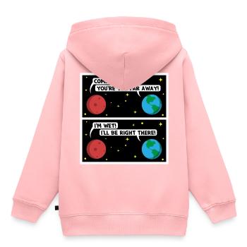 Mars ich bin nass Geschenk - Kinder Premium Organic Hoodie - Rosa - Hinten - AI Model Kid Female (0cm)