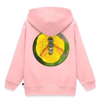 Insektenmimikry ist eine Tarnstrategie - Kinder Premium Organic Hoodie - Rosa - Hinten - AI Model Kid Female (0cm)