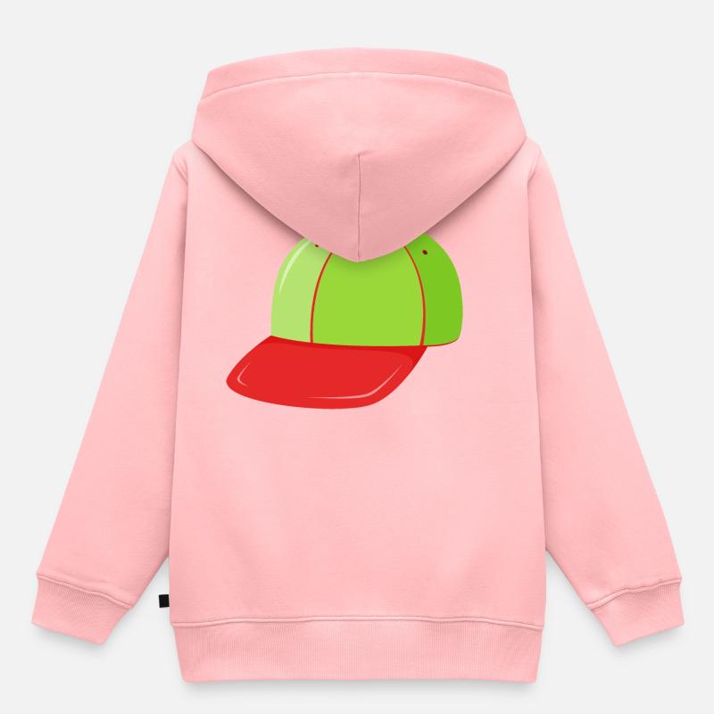 Baseball Cap Kinder - Kinder Premium Organic Hoodie - Rosa