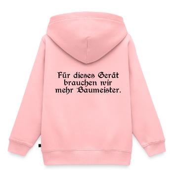 Gerät Stronghold Strategie Baumeister V1 (b) - Kinder Premium Organic Hoodie - Rosa - Hinten - AI Model Kid Female (0cm)