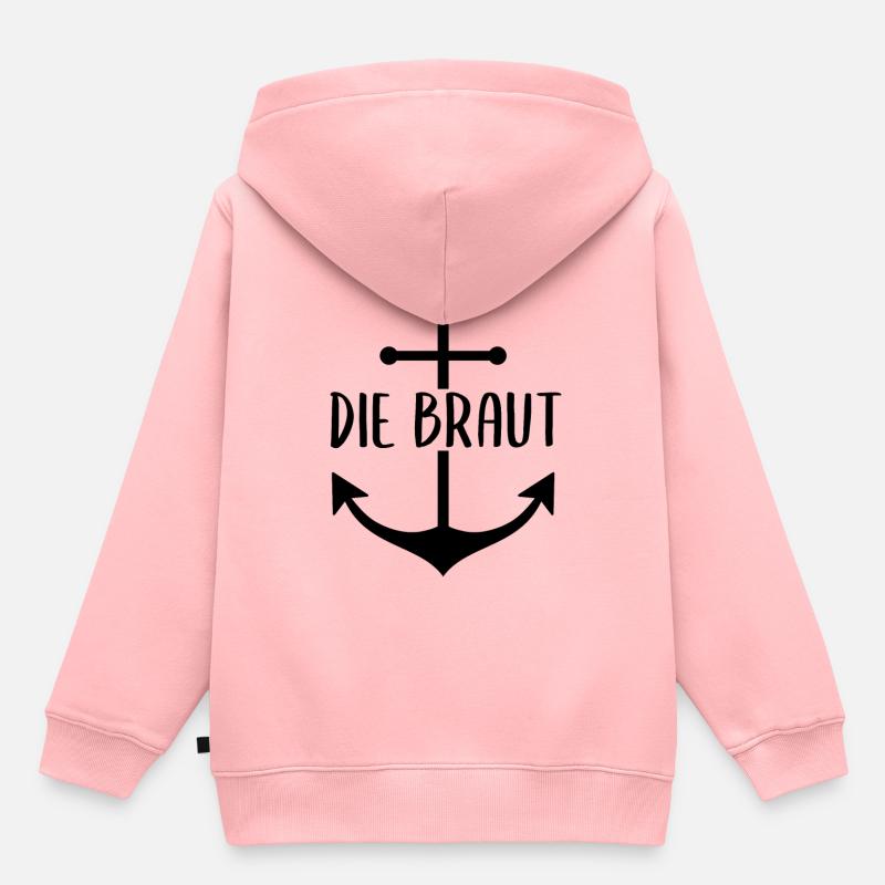 Die Braut - Sweat Premium à capuche enfant bio - rose