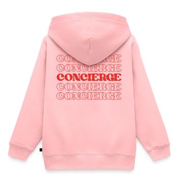 Concierge Guest Services Coordinator Guest - Kids Premium Organic Hoodie - rose - Back - AI Model Kid Female (0cm)