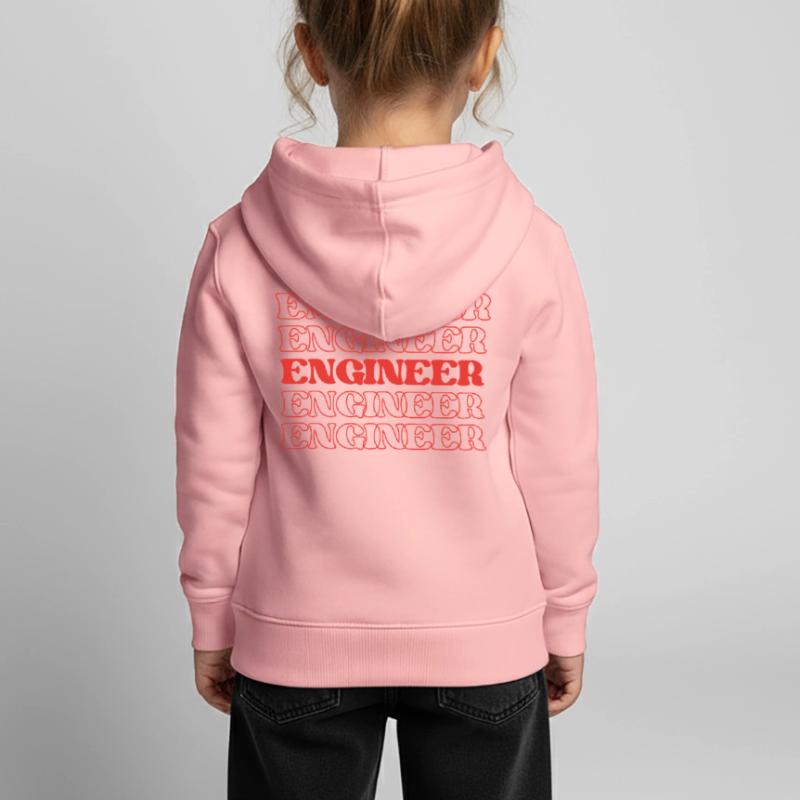 Engineer Designer Developer Technician Builder Kids Premium Organic Hoodie