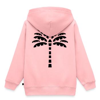 Symbole de palme - Sweat Premium à capuche enfant bio - rose - Dos - AI Model Kid Female (0cm)
