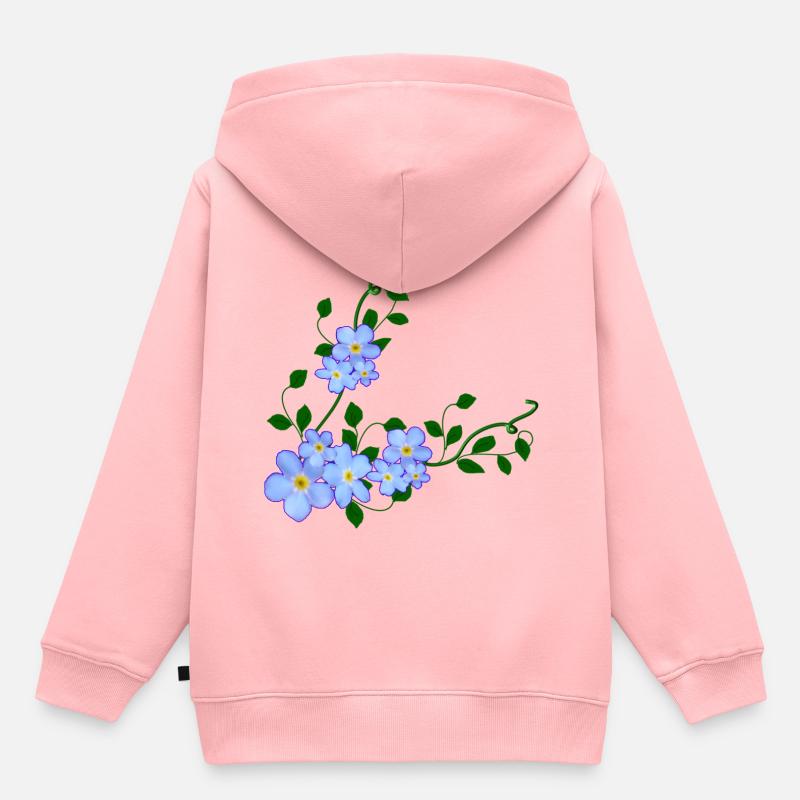 Ne m'oublie pas - Sweat Premium à capuche enfant bio - rose