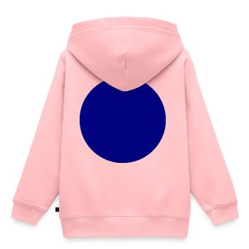 Blau Kreis - Kinder Premium Organic Hoodie - Rosa - Hinten - AI Model Kid Female (0cm)