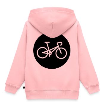 Bike - Bike - Kids Premium Organic Hoodie - rose - Back - AI Model Kid Female (0cm)