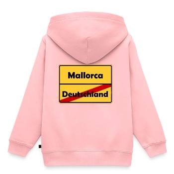 Auswandern nach Mallorca! Ortsschild Desing. - Kinder Premium Organic Hoodie - Rosa - Hinten - AI Model Kid Female (0cm)