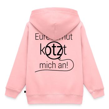 Eure Armut kotzt mich an Geschenk Geld Börse - Kinder Premium Organic Hoodie - Rosa - Hinten - AI Model Kid Female (0cm)