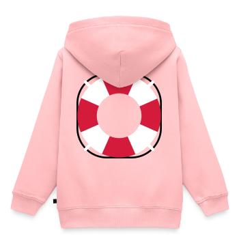 Treetanic lifebuoy - Kids Premium Organic Hoodie - rose - Back - AI Model Kid Female (0cm)