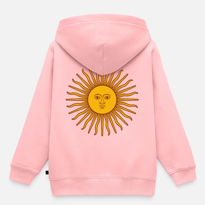 Sonne - Kinder Premium Organic Hoodie - Rosa
