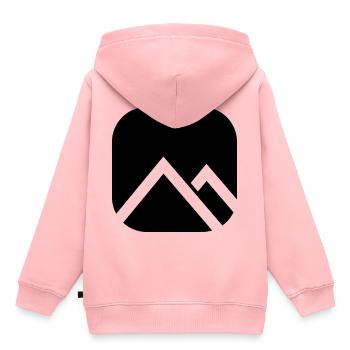 CLEAN SHAPES SHAPES - Sweat Premium à capuche enfant bio - rose - Dos - AI Model Kid Female (0cm)