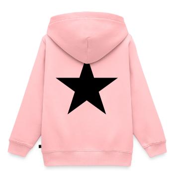 Stern Symbol - Kinder Premium Organic Hoodie - Rosa - Hinten - AI Model Kid Female (0cm)