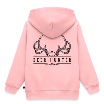 Deer Hunting 3 - Kinder Premium Organic Hoodie - Rosa - Hinten - AI Model Kid Female (0cm)
