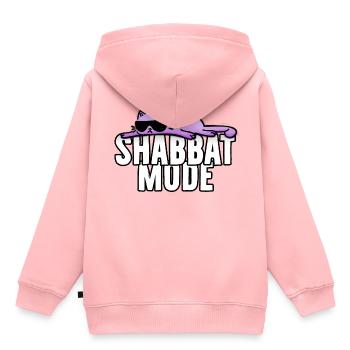 Shabbat Fashion - Loafers Cat - Sweat Premium à capuche enfant bio - rose - Dos - AI Model Kid Female (0cm)