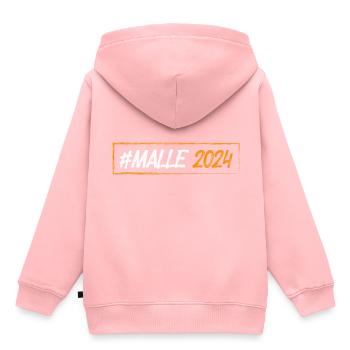 Malle 2024 - Kids Premium Organic Hoodie - rose - Back - AI Model Kid Female (0cm)