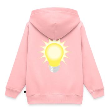 ampoule - Sweat Premium à capuche enfant bio - rose - Dos - AI Model Kid Female (0cm)