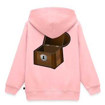 bateau pirate bateau bateau pirate skull3 - Sweat Premium à capuche enfant bio - rose - Dos - AI Model Kid Female (0cm)