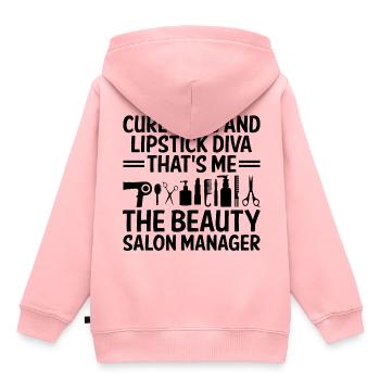 Gestionnaire de SPA Emploi Bien-être Drôle Gestion de SPA Sayi - Sweat Premium à capuche enfant bio - rose - Dos - AI Model Kid Female (0cm)