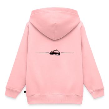 Sandwich linie - Kinder Premium Organic Hoodie - Rosa - Hinten - AI Model Kid Female (0cm)