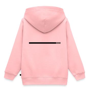 Conception de l’équipage - Sweat Premium à capuche enfant bio - rose - Dos - AI Model Kid Female (0cm)