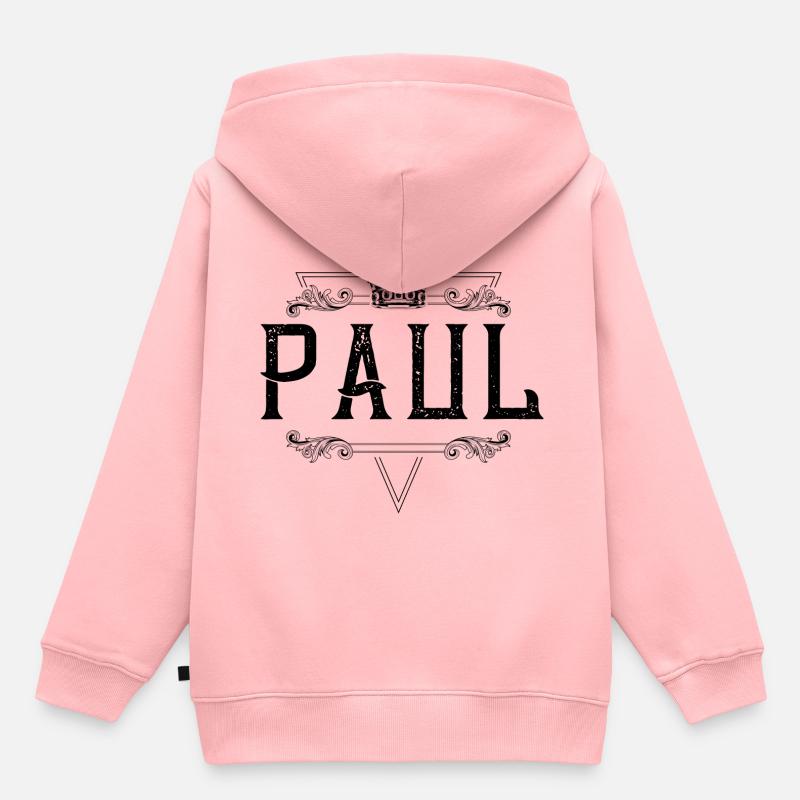 Nom de Paul - Sweat Premium à capuche enfant bio - rose