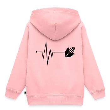 Mais Puls - Kinder Premium Organic Hoodie - Rosa - Hinten - AI Model Kid Female (0cm)