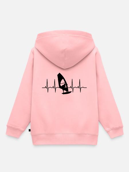 Planche à voile Planche à voile SURF ECR - Sweat Premium à capuche enfant bio - rose