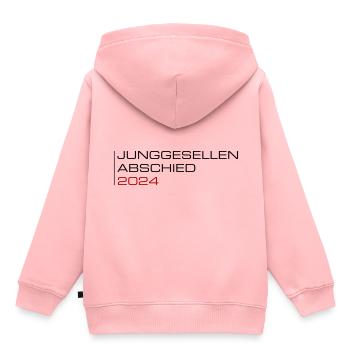 Junggesellen Abschied 2024 - Kinder Premium Organic Hoodie - Rosa - Hinten - AI Model Kid Female (0cm)