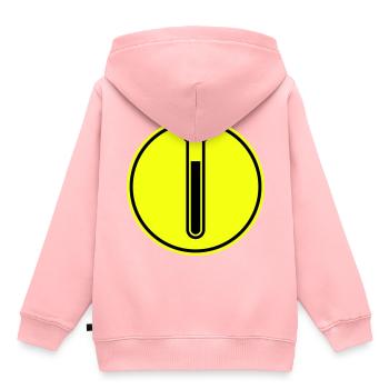 Symbole du tube à essai - Sweat Premium à capuche enfant bio - rose - Dos - AI Model Kid Female (0cm)