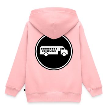 School bus school - Kids Premium Organic Hoodie - rose - Back - AI Model Kid Female (0cm)