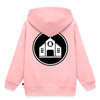 Kirche Church Symbol - Kids Premium Organic Hoodie - rose - Back - AI Model Kid Female (0cm)
