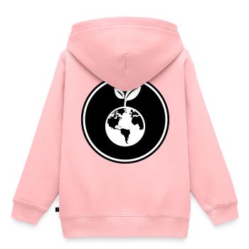 Planète Terre - Sweat Premium à capuche enfant bio - rose - Dos - AI Model Kid Female (0cm)