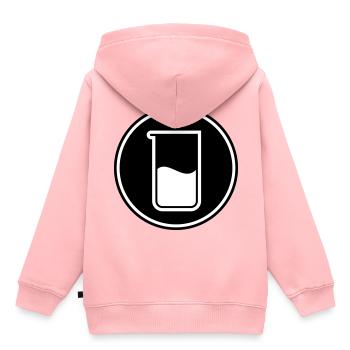 Chimie des tubes à essai - Sweat Premium à capuche enfant bio - rose - Dos - AI Model Kid Female (0cm)