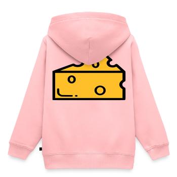 Käse - Kinder Premium Organic Hoodie - Rosa - Hinten - AI Model Kid Female (0cm)