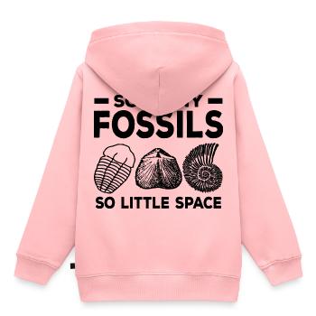 Collecte de fossiles - Sweat Premium à capuche enfant bio - rose - Dos - AI Model Kid Female (0cm)